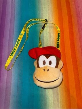 Nintendo Diddy Kong Plush Crossbody ID Bag
